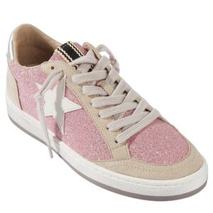 NWT-SHUSHOP PAZ Star Glitter Lace-Up Sneaker